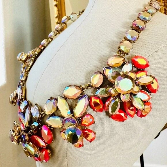 J Crew Crystal Statement Necklace WOW - Picture 9 of 10